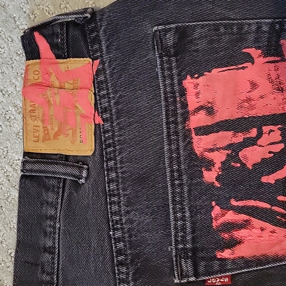 Levi's painted Worked Moto Jean's Vintage SP5DER - Picture 9 of 10